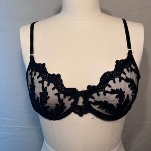 Sexy Sheer Delicate Lace Bralette with Underwire